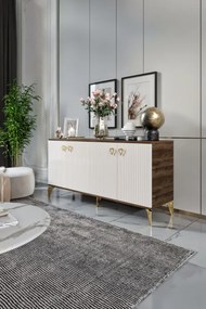 Stewehome κονσόλα mdf με μεμβράνη και πόρτες 160x40x84 cm