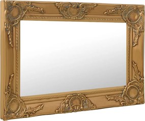 vidaXL Καθρέφτης Τοίχου με Μπαρόκ Στιλ Χρυσός 60 x 40 εκ.