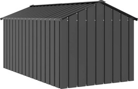 vidaXL Σπιτάκι σκύλου με οροφή 114x202x101 cm Γαλβανισμένος χάλυβας