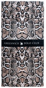 GREENWICH POLO CLUB ΠΕΤΣΕΤΑ ΘΑΛΑΣΣΗΣ 90Χ175 3715 ΜΑΥΡΟ, ΜΠΕΖ