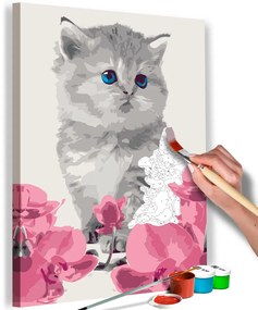 Ζωγραφική με αριθμούς γατάκι