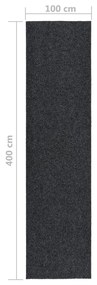 Χαλί Διάδρομος / Συλλέκτης Βρωμιάς Ανθρακί 100 x 400 εκ. - Ανθρακί