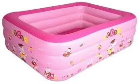 Sainteve παιδική πισίνα φουσκωτή 130x90x50cm SY-A0283 - 3-Ring rectangular swimming pool