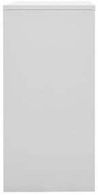 vidaXL Φοριαμοί 2 τεμ. Ανοιχτό Γκρι/Κόκκινο 90x45x92,5 εκ. Ατσάλινοι