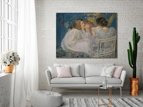 Πίνακας σε καμβά με γυναίκα και κορίτσια KNV833 65cm x 95cm