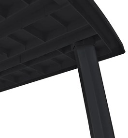 vidaXL Τραπέζι Κήπου Ανθρακί 216 x 90 x 72 εκ. Πλαστικό
