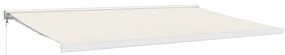vidaXL Τέντα Πτυσσόμενη Κρεμ 5 x 3 μ. Ύφασμα και Αλουμίνιο