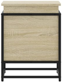 Κουτί Αποθήκευσης με Sonoma Δρυς 40x40x51,5 εκ. Επεξ. Ξύλο - Καφέ
