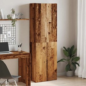 Highboard Παλιό ξύλο 60x32x190 cm Κατασκευασμένο ξύλο