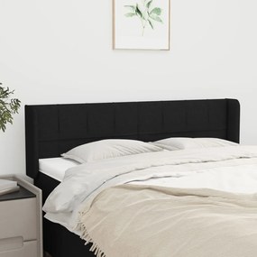vidaXL Κεφαλάρι με Πτερύγια Μαύρο 147x16x78/88 εκ. Υφασμάτινο