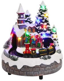 vidaXL Γιορτινός Τραπεζοκόμος Πολύχρωμο 16 x 16 x 19 εκ Ρετσίνι