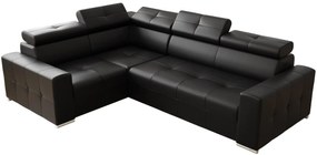 Γωνιακός καναπές April Max Eco LTHR-Mauro-Αριστερή