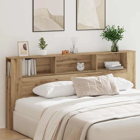 vidaXL Κρεβάτι με Κεφαλάρι 220 x 18,5 x 104,5 εκ. Επεξεργασμένο ξύλο