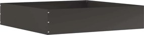 vidaXL Περίγραμμα γκαζόν 6 pcs Μαύρο 60 x 60 x 13 εκ Ατσάλι