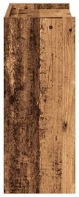 Ράφι παπουτσιών Παλιό ξύλο 60x25x62 cm Κατασκευασμένο ξύλο - Καφέ