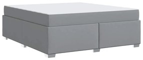vidaXL Σκελετός Κρεβατιού Ανοιχτό γκρι 180 x 200 cm ύφασμα