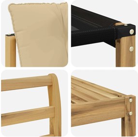 vidaXL Σειρά Καναπέ Εξωτερικού με μαξιλάρι 6 pcs Λευκό και Μπεζ