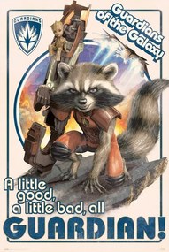 Αφίσα Guardians of the Galaxy - Rocket and Baby Groot