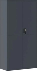 vidaXL Αρχειοθήκη Ανθρακί 90 x 40 x 220 εκ. Ατσάλινη