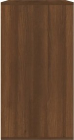 808840 vidaXL Ντουλάπι Καλλυντικών Καφέ Δρυς 80x40x75 εκ. Επεξ. ξύλο
