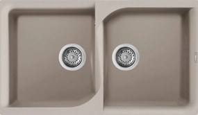 Elleci Ego 450 - Νεροχύτης Κουζίνας Γρανίτη 86x50 - Tortora