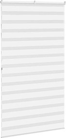 vidaXL Ζέβρα τυφλή Λευκό Πλάτος υφάσματος 115,9 εκ. Πολυεστέρας