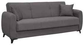 DARIO Καναπές – Κρεβάτι με Αποθηκευτικό Χώρο, 3Θέσιος Ύφασμα Γκρι  Sofa:210x80x75 Bed:180x100cm Ε9931,4