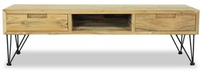 vidaXL Έπιπλο Τηλεόρασης 120 x 35 x 35 εκ. από Μασίφ Ξύλο Teak