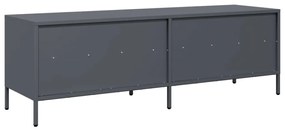 vidaXL Έπιπλο Τηλεόρασης Ανθρακί 135x39x43,5 εκ. Ατσάλι Ψυχρής Έλασης