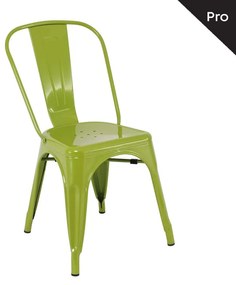 RELIX Καρέκλα Στοιβαζόμενη, Μέταλλο Βαφή Lime  44x49x84cm [-Πράσινο-] [-Μέταλλο-] Ε5191,31