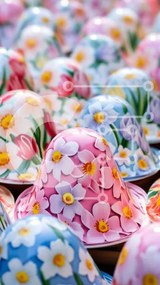 Intra Συλλεκτικό Ξύλινο Παζλ Plywood 4mm - Συλλογή πολύχρωμων μπολ και πιάτων με λουλούδια Σε Ξύλινο Κουτί - Διαστάσεις: 10x10 cm – 25 κομμάτια