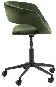 Καρέκλα γραφείου Oakland 342, Πράσινο, 87x56x54cm, 8 kg, Με ρόδες, Με μπράτσα, Μηχανισμός καρέκλας: Economic | Epipla1.gr