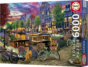 Παζλ Educa Bicicletas en Ámsterdam 6000 Τεμάχια