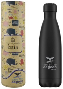 Θερμός 500ml ESTIA Save the Aegean Black matte