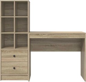 vidaXL Γραφείο με συρτάρι 2 pcs Δρύς Sonoma