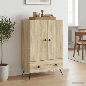 vidaXL Πλαϊνό γραφείο Sonoma Δρυς 66 x 34,5 x 95 εκ.