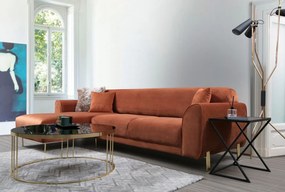 Corner Sofa-Bed Image Corner Left ( Chl-3R ) - Cinnamon Cinnamon