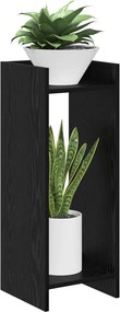 vidaXL Βάση φυτών Μαύρη Δρυς 30 x 30 x 80 cm Επεξεργασμένο Ξύλο