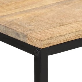 Τραπέζι Κονσόλα 70x35x70 εκ. από Μασίφ Ακατέργαστο Ξύλο Μάνγκο - Καφέ