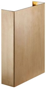 Φωτιστικό Τοίχου Fold 15 2019051035 10,5x21cm Led 2x200Lm 3,5W 3000K IP54 Brass Nordlux Brass,Plastic