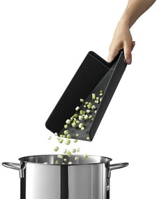 Επιφάνεια Κοπής Joseph Joseph Chop2Pot 60202, 37,5x21 cm, Πτυσσόμενο, Γάντζος, Μαύρο