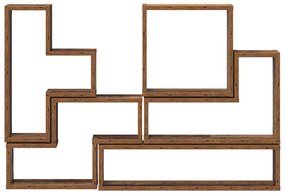 vidaXL Κύβος Τοίχου Παλαιό ξύλο 96 x 12 x 64 εκ. Επεξεργασμένο ξύλο