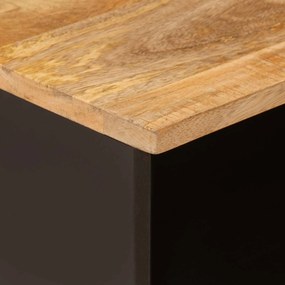 vidaXL Ντουλάπι TV με ράφι Καφέ 100 x 33,5 x 46 εκ Στερεό ξύλο μάνγκο