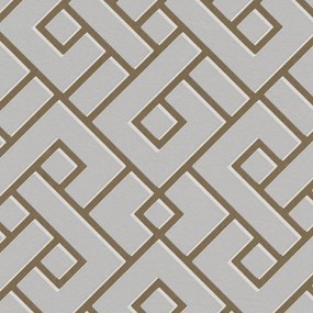 Ταπετσαρία Τοίχου Grid Κρεμ 379842 cm x 10.05 m