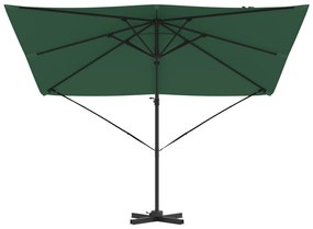 vidaXL Καντιλέβερ Ρώμη Ομπρέλα Πράσινη 286x285x265 εκ Αλουμίνιο