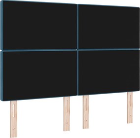 vidaXL Κεφαλάρι Σκούρο Μπλε 160 cm Βελούδο