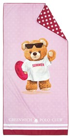Πετσέτα Θαλάσσης Microfiber 70x140εκ. Junior 4039 Φούξια-Ροζ Greenwich Polo Club