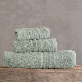 Πετσέτα Aria Grey-Green Ρυθμός Προσώπου 50x90cm 100% Πενιέ Βαμβάκι