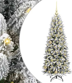 vidaXL Τεχνητό Χριστουγεννιάτικο Δέντρο με 150 LED Λευκό 120 cm