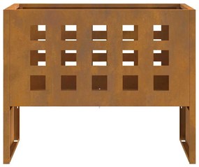vidaXL Φωτιά Καφέ 50 x 30 x 40 εκ. Ατσάλι σκληρυθέν στον αέρα